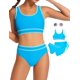 thumbnail image 1 of Conjunto de Traje de Baño Minggo para Niñas Adolescentes con Bikini de Cintura Alta 8-15 Años, 1 of 6