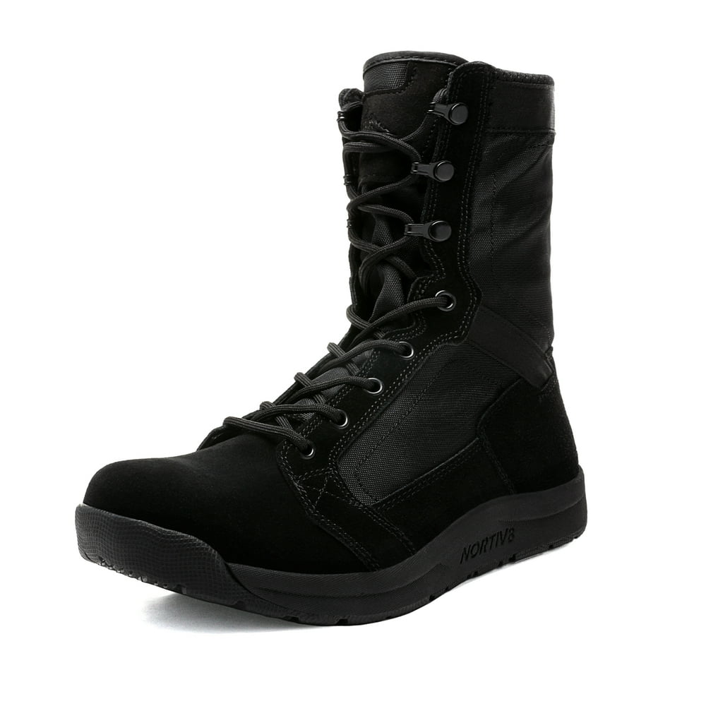 NORTIV 8 Nortiv 8 Men's Black Suede Military Tactical Boots