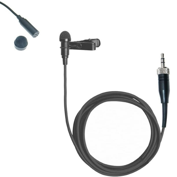 Micrófono de Solapa Sennheiser Negro con Clip para Micrófono Inalámbrico G2 G3 G4 MKE2