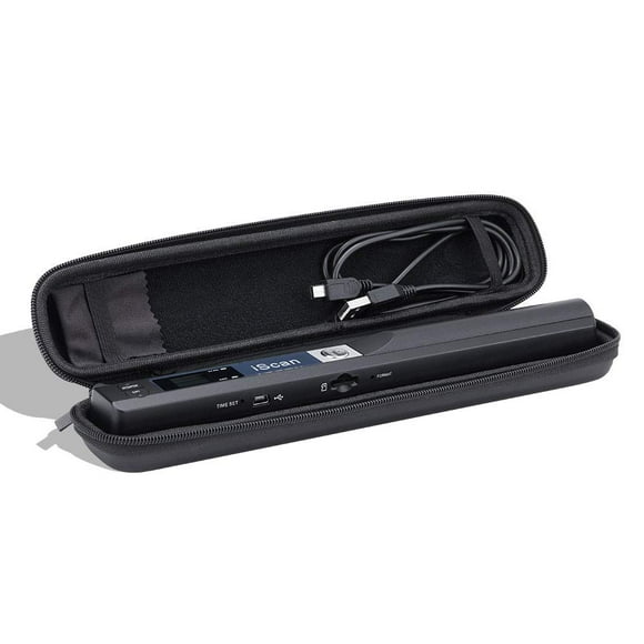 10.5“ x 1.6†x 1.2“ Hard Travel Case for Iscan/Vupoint/MUNBYN Magic Wand Portable Scanner, Shockproof/Water Resistant/Pressure-Proof, Ideal for Fitting Scanner, USB Cable, Clean Cloth Together