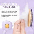 thumbnail image 5 of Cat and Dog Grooming Brush, Stainless Steel Comb, Rubber Massage Needles, Self-Cleaning, Suitable for Kittens to Long-Haired Cats and Dogs, 5 of 9