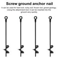 thumbnail image 4 of Ettsollp 4Pcs Spiral Ground Anchors Heavy Duty Trampoline Anchors Anti-rust Coating Stable Fixation Tent Stakes with 14mm Drill Socket for Swings Sheds Tents Gazebos, 4 of 7