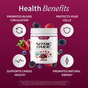 Snap Supplements Beet Root Nitric Oxide Powder - Blood Pressure & Cardio Health Support, Energy Boost, Original