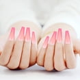 thumbnail image 4 of Shisuyan Faux Ongles Pièces Abs Chair Rose Pêche Rouge Femmes Boîte de Nuit 2 Ensembles, 4 of 8