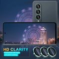 thumbnail image 4 of for Samsung Galaxy Z Fold 4 Camera Lens Protector, 9H Tempered Glass Camera Cover Screen Protector Metal Individual Ring for Samsung Galaxy Z Fold 4 5G 7.6", Green, 4 of 5
