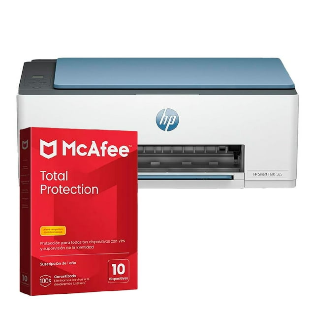 MULTIFUNCIONAL HP 585 SMART TANK TODO EN UNO A COLOR Y ANTIVIRUS MCAFEE LICENCIA DIGITAL
