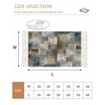 thumbnail image 2 of Blue Brown Geometric Washable Area Rug 3'x5', Modern Ombre Abstract Art Woven Cotton Tassels Kitchen Rugs, Non Slip Indoor Door Mat Throw Carpet for Entryway Living Room Nursery Laundry Room, 2 of 9