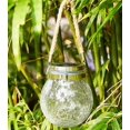 thumbnail image 5 of Luces solares colgantes para exterior, impermeables, 20 LED, cristal agrietado, luz solar con forma de colibrí, decoración para patio, césped, jardín, patio, 1 paquete, 12,5 x 14 cm, 5 of 5