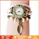 thumbnail image 2 of Reloj de cuero tejido para mujer pulsera de cuarzo analógico Gao Jiahui unisex, 2 of 2