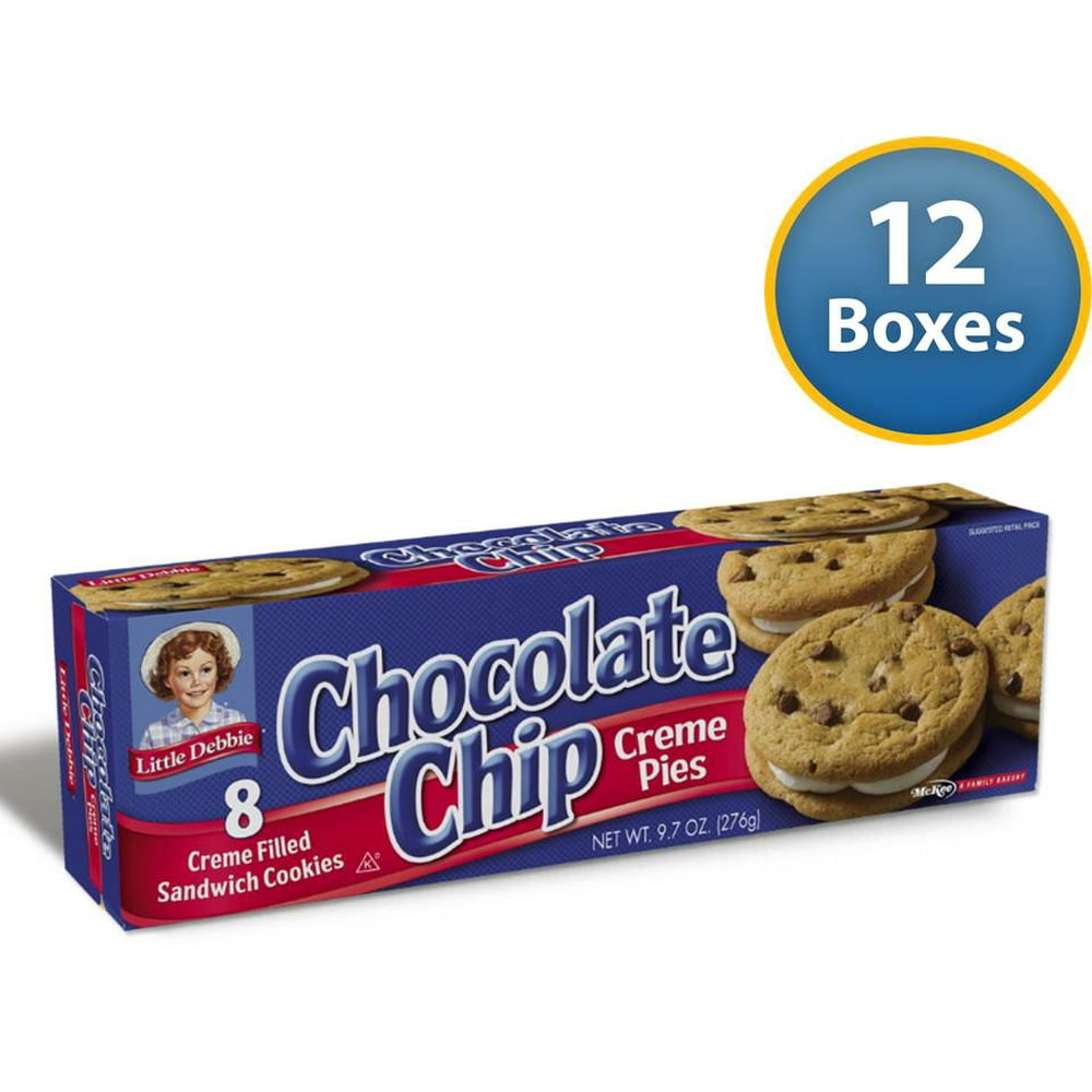 Little Debbie Chocolate Chip Crème Pies 10. 63 oz (12 pack) Walmart