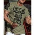 thumbnail image 2 of Gymish Strength Is Earned Not Given Workout T-Shirt – Motivational Gym Tee for Men, Athletic Lifting Shirt, 2 of 6