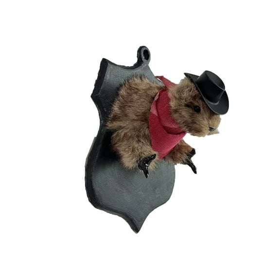 Hxlazmoo Cowboy Hamster Wall Decor - Unique Handcrafted Taxidermy Art for Home & Office, Durable Gift for Animal Lovers