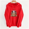 thumbnail image 6 of Aimik Women's Cute Cow Graphic Hoodies Sweatshirts Long Sleeve Pullover Tops with Drawstring Pockets Fall Loose Comfy Hoodied Tops, 6 of 6