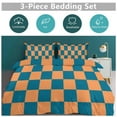 thumbnail image 2 of Colorful Geometric Checkered Duvet Cover Set Themed Multicolor Polyester Bedding Set for Bedroom Decoration, 2 of 6