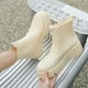 thumbnail image 3 of Botas de lluvia de fondo grueso de moda para mujer, botas de lluvia de fondo suave antideslizantes con tubo medio impermeables, 3 of 6