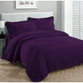 thumbnail image 1 of Fancy Collection Luxury Bedspread Coverlet Embossed Bed Cover Solid Purple New Over Size 100""x 106"" Full/Queen, 1 of 2