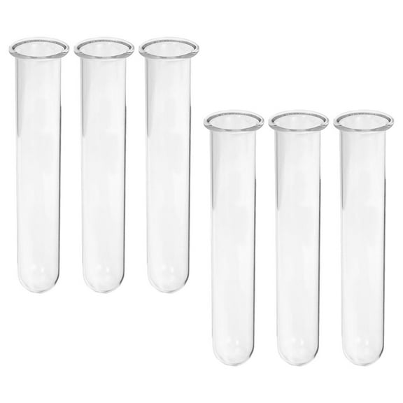 ULTNICE Transparent Glass Tube Vases for Plant Propagation and Home Decor 6pcs Sturdy