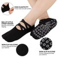 thumbnail image 5 of COOPLUS Non Slip Pilates Socks With Grips Straps For Women Yoga Barefoot Workout,Dance,Ballet,Hospital Socks, 5 of 7