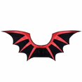 thumbnail image 5 of Vdoaml Christmas Devil Cos Clothes Set for Toddler Boy Fleece Hooded Zipper Jumpsuits with Wing and fork Xmas Outfits Size 2-3 Years, 5 of 7