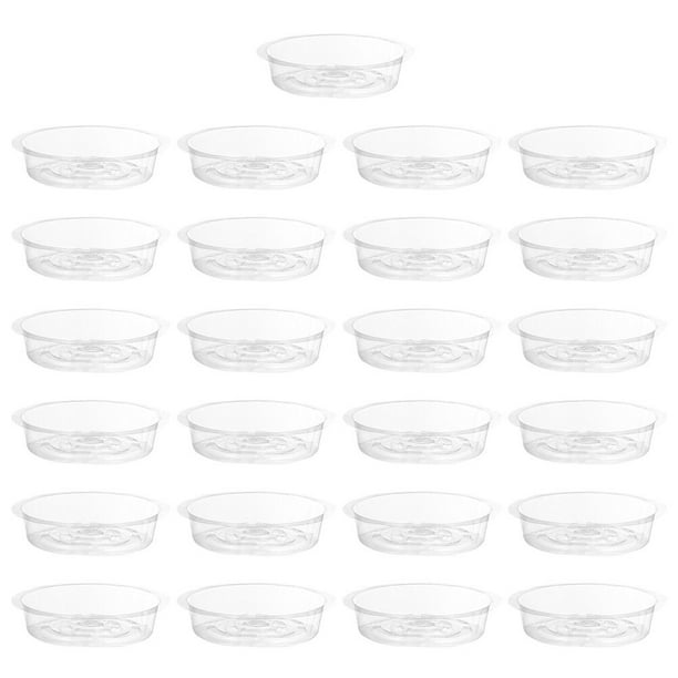 25pcs Simple FlowerPot Bandeja Home Plástico Flor Pot Base Planter Bandeja de agua