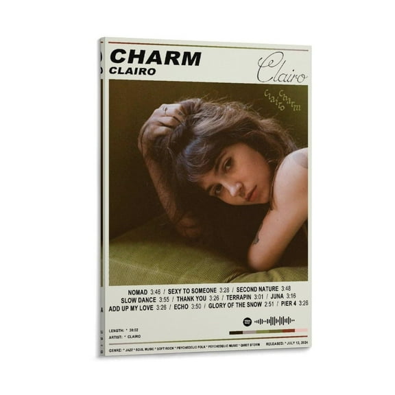 Clairo Posters Charm Album Music Cover Canvas Poster Wall Decorative Art Painting Living Room Bedroom Decoration Gift