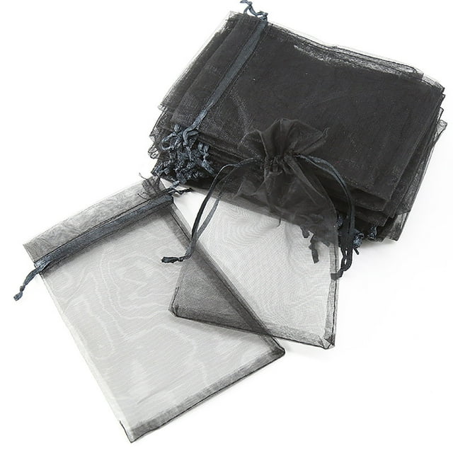 100PCS Organza Gift Bags - Drawstring Closure for Jewelry, Candy & Weddings, Lightweight & Elegant