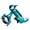 Blue No Rotatable, variant on Pnellth Aluminium Alloy 360 Degree Rotation Bike Motorcycle Handlebar Phone Holder Mount