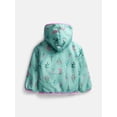 thumbnail image 2 of Wonder Nation Toddler Girls Reversible Faux Fur Jacket, Sizes 12M-5T, 2 of 3