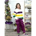thumbnail image 5 of MOUSYA Womens Mardi Gras Shirt Stripes Fat Tuesday Tee Shirt New Orleans Carnival Party Long Sleeve Shirts Top, 5 of 7