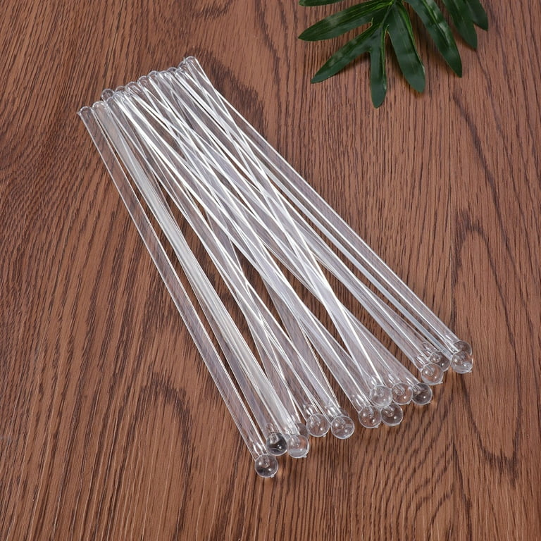 True Brands Plastic Stir Sticks - Clear - 25 ct