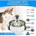 thumbnail image 2 of CHOK Cat Water Fountain Filter Replacement  Pet Fountain Replacement Foam Filters Compatible with Petsafe Drinkwell Pet Fountain Filters for Drinkwell Stainless Steel 360 Water Fountain, 2 of 5