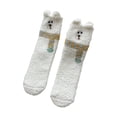 thumbnail image 2 of Wensltd Women Cute Socks Thick Warm Plush Socks Soft Cozy Winter Thermal Comfortable Indoor Floor Socks White, 2 of 3