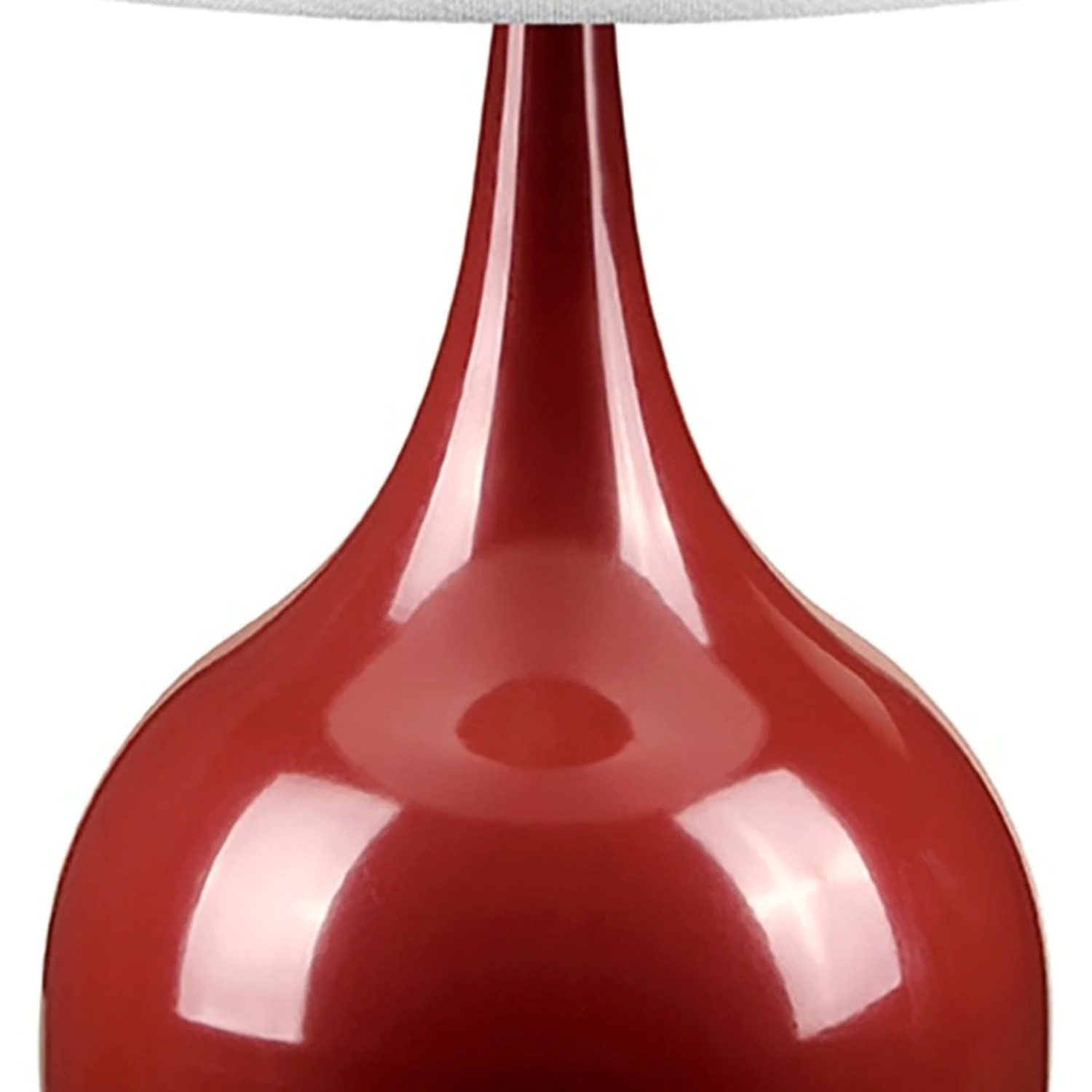 HomeRoots 468788 Minimalist Burgundy Table Lamp with Touch Switch - image 3 of 5