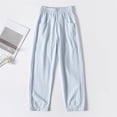 thumbnail image 3 of ZACPNCV Girls Sun Protection Pants UPF 50+ Water Resistant Elastic Waist Lightweight Outdoor Hiking Trousers with Pockets Summer, 3 of 7