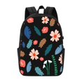 thumbnail image 2 of YFYANG 17" Laptop Backpack, Floral Leaf Pattern Fashion Travel Work Backpack with USB and Headphone Cable Interface for Men and Women, 2 of 8