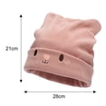 thumbnail image 2 of Tuque Tricotée à Revers pour Femmes et Adolescentes avec Chat et Chaton, Bonnet d'Hiver pour l'Extérieur, Extensible, pour Ski, 2 of 5