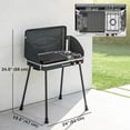 thumbnail image 3 of Outsunny 2-in-1 Camping Stove & Gas Griddle Combo, 20,000 BTU Grill, Black, 3 of 9