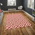thumbnail image 2 of Garland Rug Southwest Polypropylene Chili Red/Ivory Indoor Area Rug, 5' x 7', 2 of 5