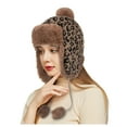 thumbnail image 2 of Outdoor Leopard Winter Neutral Warm Ear Protection Hat Autumn knitted Woolen Hat, 2 of 9