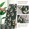 thumbnail image 5 of Yayeee 4 Pack Dining Chair Covers Stretch Parson Chairs Slipcovers Seat Protector, Green Leaves, 5 of 6