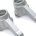 thumbnail image 1 of mmirethe 2pcs 1/10 Steering Hub Carrier RC Upgrade Part Aluminum Alloy Durable Steering Block Knuckles For LC Racing PTG-2 RC Car Part Silver, 1 of 6