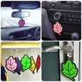 thumbnail image 3 of 1Pcs Auto Shine Paper Hanging Car Air Freshener Vanilla Shape Air Leaf Freshener Shipping Y4D2 J3B2, 3 of 10