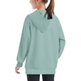 thumbnail image 5 of TFEOQRY Children girls and boys hoodei Crewneck Oversized Hooded Sweatshirt Kids Fashion Long Sleeve Pullover Tops Green, 5 of 8