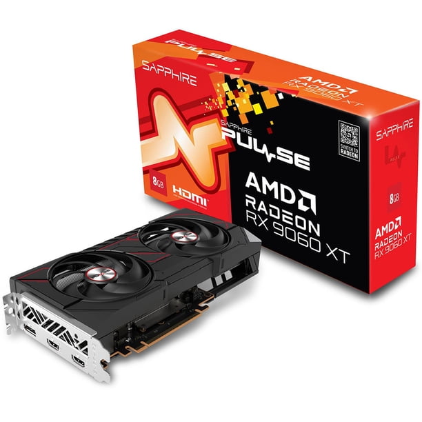 Tarjeta de Video SAPPHIRE PULSE Radeon RX 9060 XT Dual Fan 8GB GDDR6 PCIe 5.0 11350-04-20G