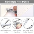 thumbnail image 4 of ZZBIQS 3 Ring Metal Loose Leaf Binder Rings with Hole Punch, Silver & Gold, 20 Count, 4 of 14