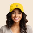 thumbnail image 3 of Dalix Spritz Cocktail Embroidered Cap Cotton Baseball Cute Cool Dad Hat Womens in Gold, 3 of 5