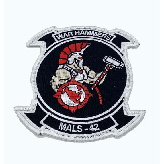 MALS-42 War Hammers Patch - plastic backing