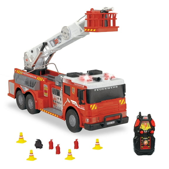 Dickie Toys - 24" Light and Sound RC Fire Truck With Working Pump