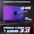 thumbnail image 3 of Soporte Ergonómico North Bayou para Monitor de 22" - 40” | Movimiento Completo | Ajuste de Altura, 3 of 6