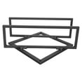 thumbnail image 1 of Miangastore Wall-Mounted Display Storage Rack Black Steel 1Set 10.2x9.8in, 1 of 9